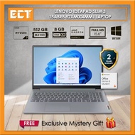 Lenovo IdeaPad Slim 3 15ABR8 82XM004MMJ Laptop (Ryzen 7 7730U 4.50GHz,512GB SSD,8GB,ATI,15.6" FHD,W1