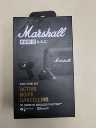 Marshall Motif II A.N.C. Black 🎵主動降噪真無線耳機🎶🈶最後幾部清貨價🎶尋找愛好音樂嘅朋友仔