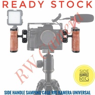 SONY Side Handle Cage Rig Wood Universal Camera Side Handle A6000 Canon Nikon Fujifilm Videosony Not