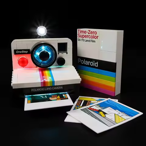 LED Lighting Set Suitable for LEGO Polaroid One Step SX-70 Camera 21345 Building Blocks