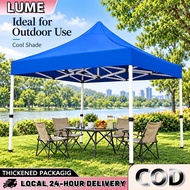 【LUME】Heavy Duty Foldable Commercial Night Market Canopy Tent 8x8ft Blue
