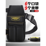 Tool Belt Bag Multi-Functional Repair Pouch Small Canvas Electrician Belt Drill Tool Bag for Men Con