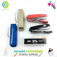 Square Stationery Heavy Duty Stapler with Staple Remover and Standard Staple Set