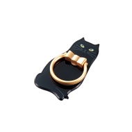 ELECOM造型手機指環立架/ 黑貓