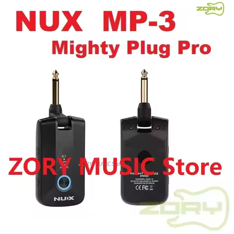 NUX MP-3 Mighty Plug Pro Headphone Amp for Guitar/Bass, Various Effects, Amp Modeling, IRs