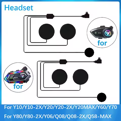 Headset Suitable For Y10/Y10-2x/Y20/Y20-2x/Y20max/Y60/Y70/Y80/Y80-2x/Y06/Q08/Q08-2x/Q58max Motorcycl