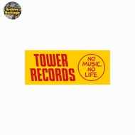 Tower Records No Music No Life logo label Music sticker