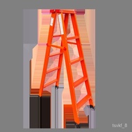 88PDWholesale Household Folding Stair Aluminium Alloy Herringbone Ladder Red Carbon Steel Ladder Multi-Functional Thicke