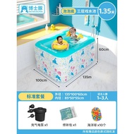 Doctor Dolphin Pool Inflatable Swimming Pool 3 Rings Outdoor Safe PVC