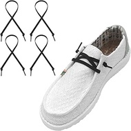 2 Pairs Elastic Flat Shoe Laces Replacement Laces for Hey Dude, Flat Shoelaces,Shoe Strings Replacem