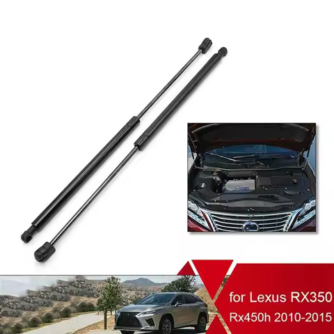 Top!-2X Front Bonnet Hood Lift Struts Support Shock Gas Cylinder Set for Lexus RX350 RX450H 2010-201