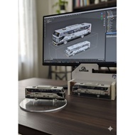 Diecast Toy miniature bus KIDS PANDA JET BUS 5 Scale 1/87 toy collection not hotwheels | Garage.Bis