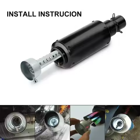 Universal Fit Motorcycle Exhaust DB Killer Insert 35mm 42mm 48mm 60mm Stainless Steel Baffle Sound N