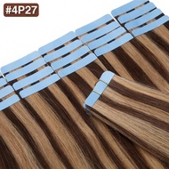 20 Pieces 30 Grams Tape In Hair Extensions Human Hair Seamless Pro Virgin Human Hair Tape Ins Balaya