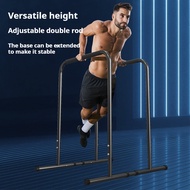 Leikefitness Adjustable Dip Station Strength Training Dip bar Station Tricep Dips Push Up Stand.