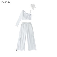 New store opening 50% discount for only three daysHip Hop Girl K-pop Elegant Crop Top Shorts Street