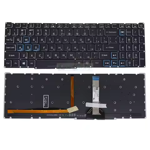 RU Russian Backlit Keyboard for Acer Nitro 5 AN517-52 AN517-53 AN517-54 AN515-57 Laptop RGB Backligh
