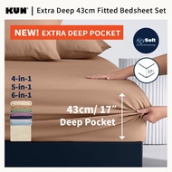 kun AirySoft 17" Bedding set, Plain bedsheet