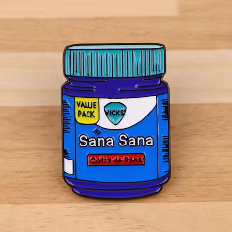 Sana Sana Enamel Pin Spanish Culture Brooches for Women Lapel Pins Badges on Backpack Clothing Acces