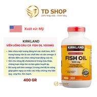 [NK Mỹ] Viên uống Dầu Cá Kirkland Signature 1000 Mg 400 Viên giúp bảo vệ mắt và hỗ trợ tim mạch - TD