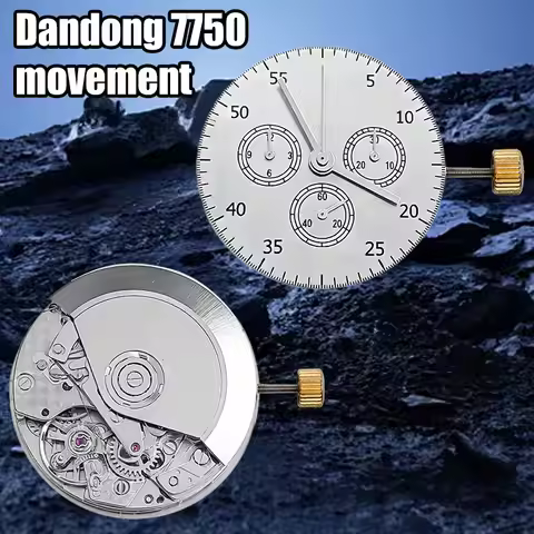 Dandong 7750 movement chronograph mechanical movement clone modified watch movement ETA 7750 Movemen