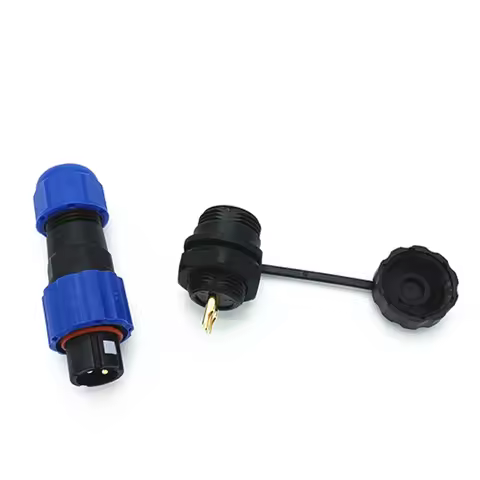 Aviation Plug SP13 IP68 Waterproof Connector Male plug &Female Socket 1/2/3..5../9p Back Nut panel M