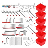 121 Piece Pegboard Hooks Set,Pegboard Accessories with Metal Hooks, Peg Board Organizer Accessories,