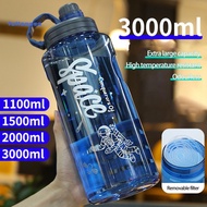 1100 1500 2000 3000ml Botol Air Kapasitas Tinggi Botol Air Tahan