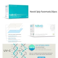 Novid 3 Ply Disposable Surgical Face Mask - With NOVID Logo [50pcs/box]