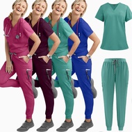 Baju Scrub Medical Scrub Suit Doctor Nurse Medical Scrub For Women Hospital Work Clothes