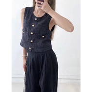 YOON.ID Ambre Tweed Top/Tweed Korean Blazer/Korean Blazer