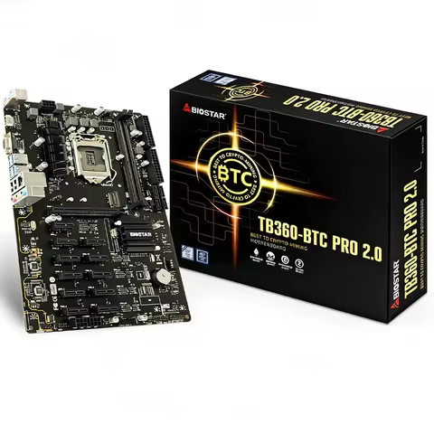 BIOSTAR TB360-BTC PRO 2.0 Motherboard Support i9-9900K i7-9700K i7-8700K i5-8600K i5-9600K i3-9100 C