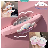 Sanrios Kawaii Anime Cinnamoroll Car Door Bowl Anti-Scratch Sticker Door Bowl Handle Protection Sticker Car Accessories Gift Toy [GM]