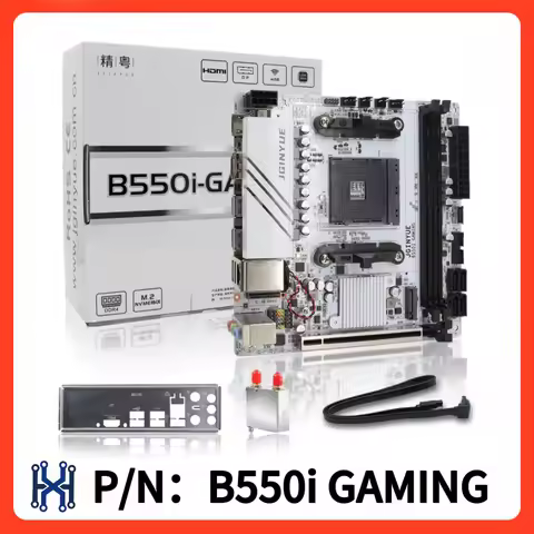 100% New JGINYUE B550i Motherboard AM4 Mini ITX Supports Ryzen 4000/5000 Series Processors DDR4 Memo
