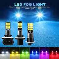 Multicolor H1 H3 H27 881 Fog Lights Bulb 3030 24SMD 900LM Yellow Pink Green Blue Car Driving Running