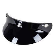 3 Snap-Button Visor Shield Lens Visor Flip Up Wind Shield for Open Face Motorcycle Helmet