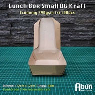 Lunch Box Small Kraft (Economy) 290 GSM Pack 100pcs