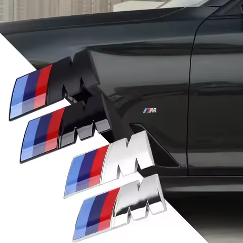 NEW Car Fender Side Emblem Rear Trunk Badge M Logo Sticker For BMW M M3 M5 M6 X3 E46 E90 F30 G20 E36