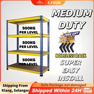Metal Rack Storage Shelf Rack Store Warehouse Rack Rak Besi Storage Rak Dapur Rak Buku Rak 架子