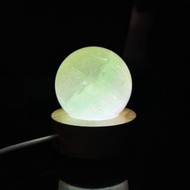 黑79 螢石球 水色 科幻 帶絲綢光 星空光綠螢石 透明螢石