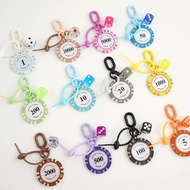Texas Hold'em Poker Chip Keychain Silicone Pendant Love Lucky Dice Car Keychain Mobile Phone Backpac