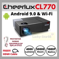 CHEERLUX CL770 Android TV TUNER Projector 1080P Full HD - 4000 Lumens - ANDROID BASIC