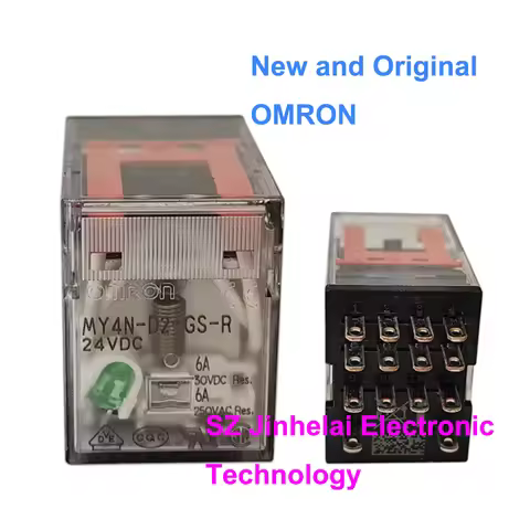 10pcs New and Original OMRON MY2N-D2-GS-R MY4N-D2-GS-R Intermediate Relay 24VDC Relays