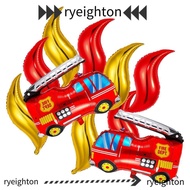 RYEIGHTON Fire Truck Balloon, Fire Truck Foil Party Decorations, Birthday Party Balloon Set Fire Des