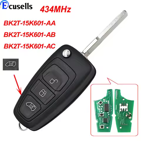 3B Car Remote Key For Ford Transit Custom 2014 2015 2016 + BK2T-15K601-AA/ AB/ AC/AD 434MHz 4D83 Chi