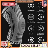 Elastic Compression Cushion Sleeve Knee Guard Knee Brace Knee Support Pad Outdoor Sport Penjaga Sukan Pelindung Lutut