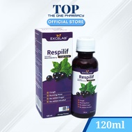 EXCELAB Respilif Cough Syrup - Orange Flavour (120ml)