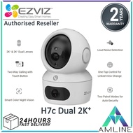 Ezviz H7C Dual Lens Pan/Tilt Color Night Vision WiFi Two Way Talk (4MP + 4MP) Indoor Security CCTV C