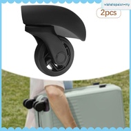 [WishshopelxnMY] 2 Pieces Luggage Replacement Wheels Luggage Accessories Mute Suitcase Wheels Style 