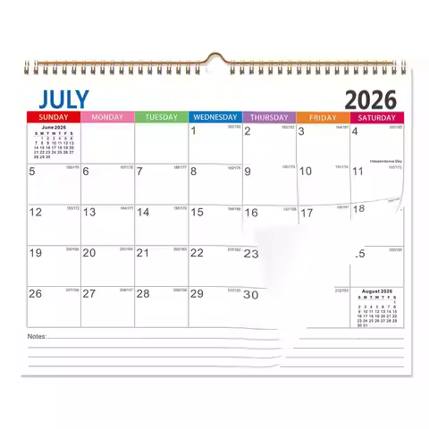 Wall Calendar 2026-2027 July 2026-December 2027 Family Planner 18 Month Calendar For Home Office Sch